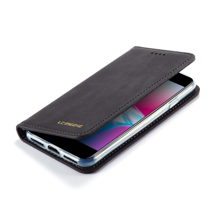 For iPhone SE 2022 / SE 2020 / 8 / 7 LC.IMEEKE LC-002 Series Skin Hand Feeling PU + TPU Horizontal Flip Leather Case with Holder & Card Slot & Wallet