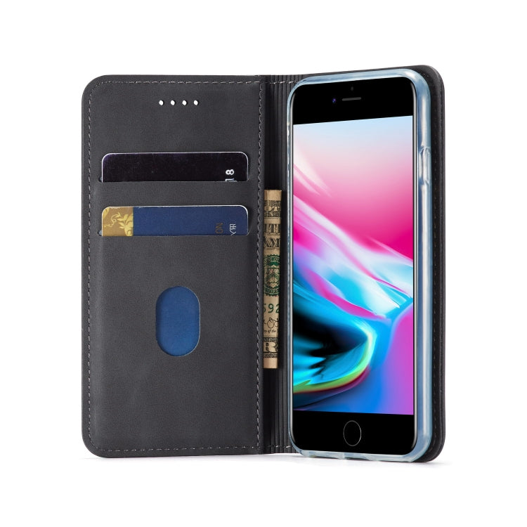 For iPhone SE 2022 / SE 2020 / 8 / 7 LC.IMEEKE LC-002 Series Skin Hand Feeling PU + TPU Horizontal Flip Leather Case with Holder & Card Slot & Wallet