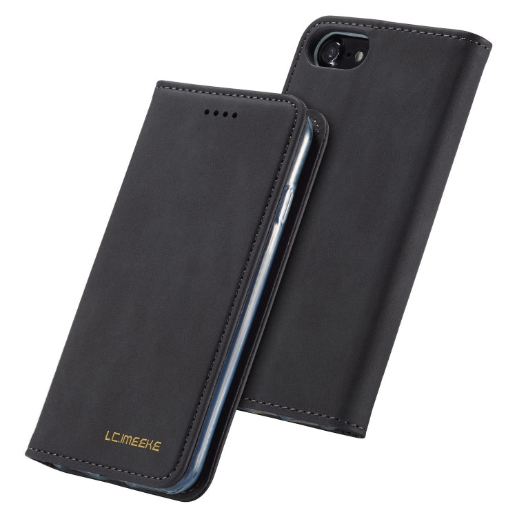 For iPhone 8 Plus / 7 Plus LC.IMEEKE LC-002 Series Skin Hand Feeling PU + TPU Horizontal Flip Leather Case with Holder & Card Slot & Wallet