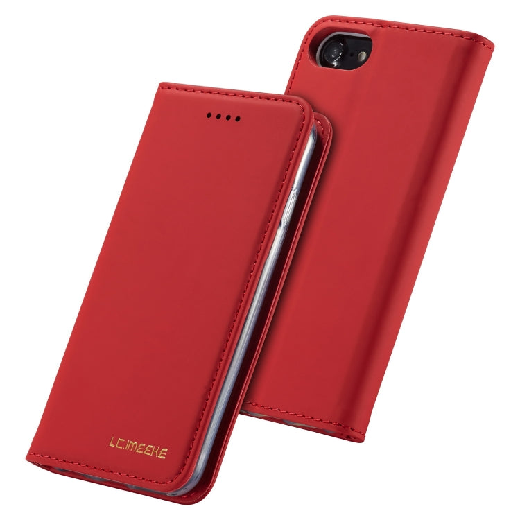 For iPhone 8 Plus / 7 Plus LC.IMEEKE LC-002 Series Skin Hand Feeling PU + TPU Horizontal Flip Leather Case with Holder & Card Slot & Wallet