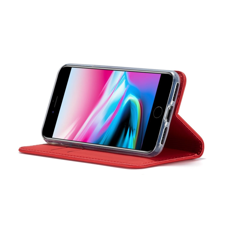 For iPhone 8 Plus / 7 Plus LC.IMEEKE LC-002 Series Skin Hand Feeling PU + TPU Horizontal Flip Leather Case with Holder & Card Slot & Wallet