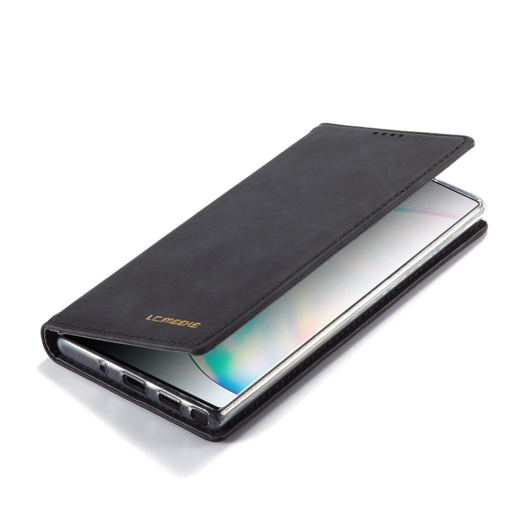 For Galaxy Note 10 Plus LC.IMEEKE LC-002 Series Skin Hand Feeling PU + TPU Horizontal Flip Leather Case with Holder & Card Slot & Wallet