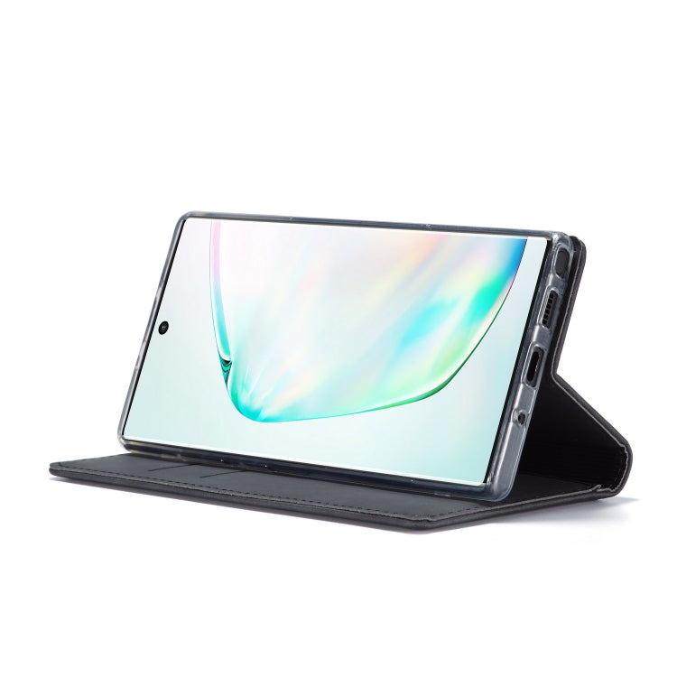 For Galaxy Note 10 Plus LC.IMEEKE LC-002 Series Skin Hand Feeling PU + TPU Horizontal Flip Leather Case with Holder & Card Slot & Wallet