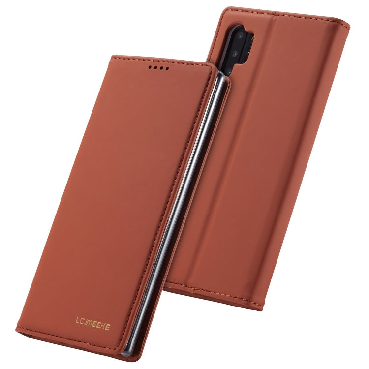 For Galaxy Note 10 Plus LC.IMEEKE LC-002 Series Skin Hand Feeling PU + TPU Horizontal Flip Leather Case with Holder & Card Slot & Wallet