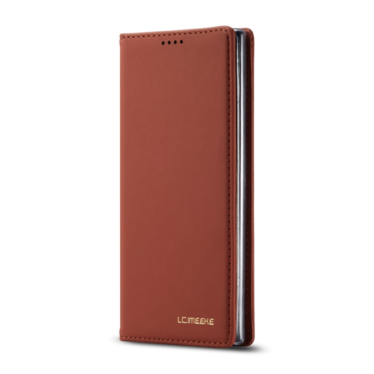 For Galaxy Note 10 Plus LC.IMEEKE LC-002 Series Skin Hand Feeling PU + TPU Horizontal Flip Leather Case with Holder & Card Slot & Wallet