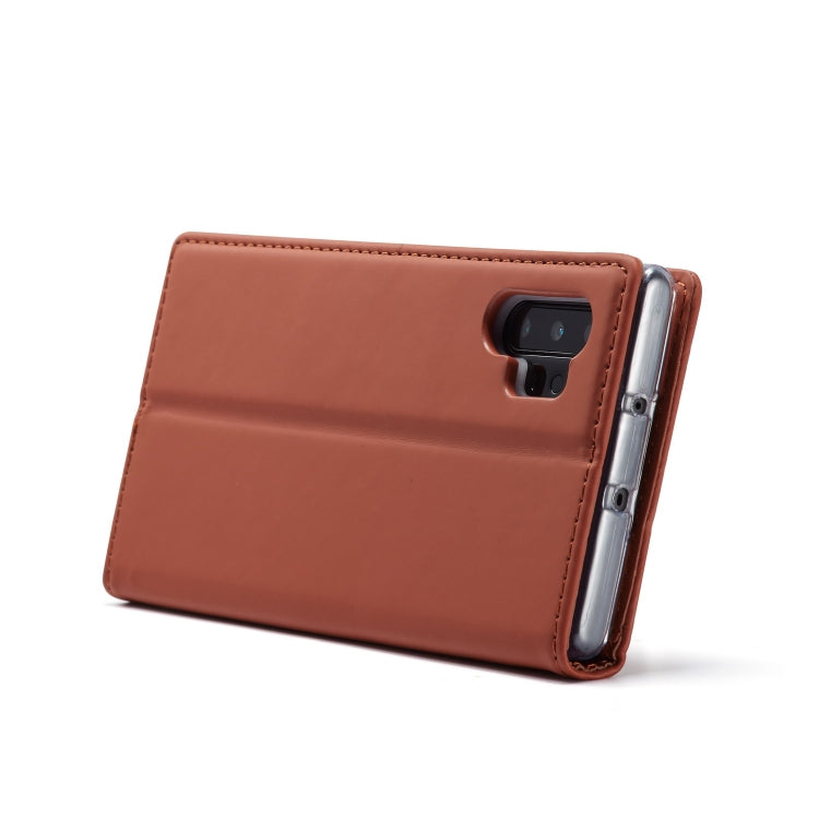 For Galaxy Note 10 Plus LC.IMEEKE LC-002 Series Skin Hand Feeling PU + TPU Horizontal Flip Leather Case with Holder & Card Slot & Wallet