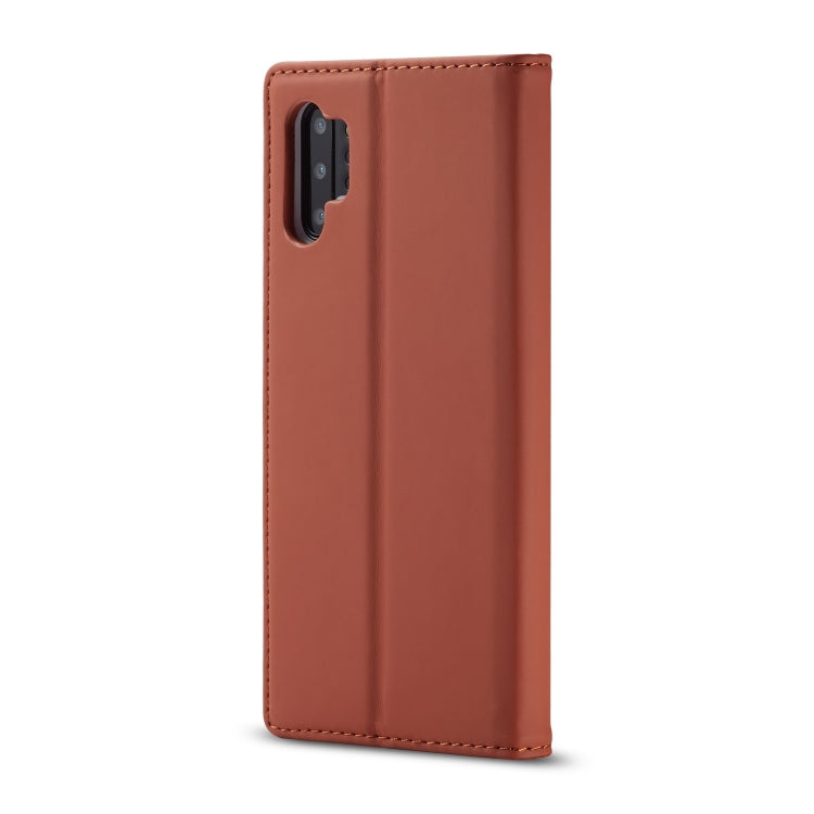 For Galaxy Note 10 Plus LC.IMEEKE LC-002 Series Skin Hand Feeling PU + TPU Horizontal Flip Leather Case with Holder & Card Slot & Wallet