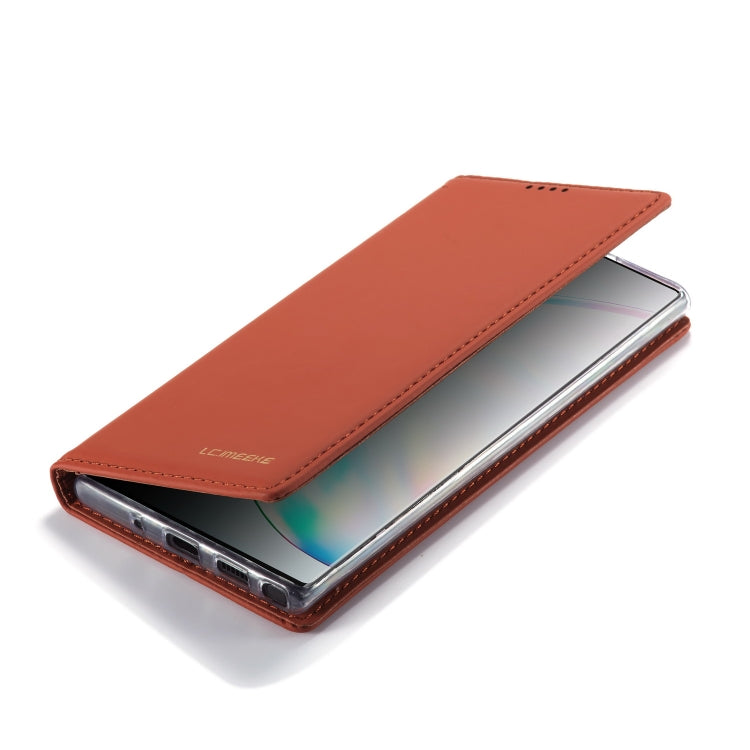 For Galaxy Note 10 Plus LC.IMEEKE LC-002 Series Skin Hand Feeling PU + TPU Horizontal Flip Leather Case with Holder & Card Slot & Wallet