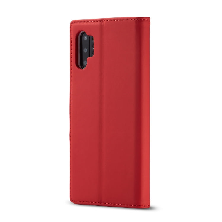For Galaxy Note 10 Plus LC.IMEEKE LC-002 Series Skin Hand Feeling PU + TPU Horizontal Flip Leather Case with Holder & Card Slot & Wallet