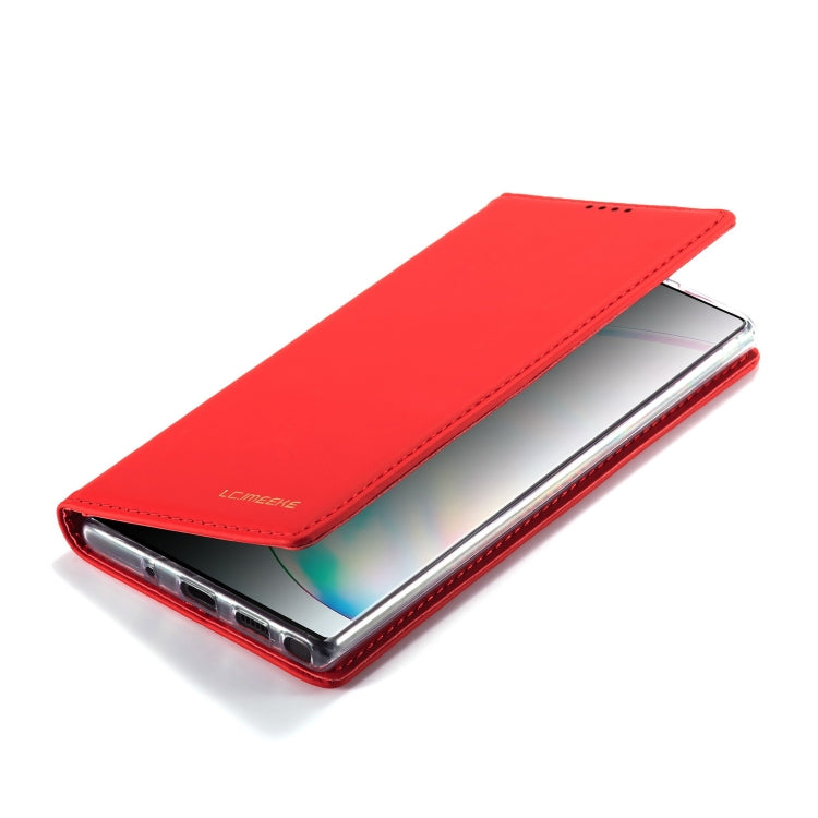For Galaxy Note 10 Plus LC.IMEEKE LC-002 Series Skin Hand Feeling PU + TPU Horizontal Flip Leather Case with Holder & Card Slot & Wallet