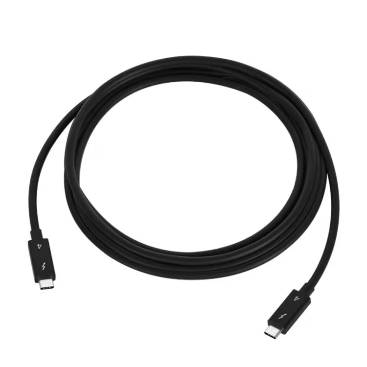 USB-C / Type-C Male to USB-C / Type-C Male Multi-function Transmission Cable for Thunderbolt 4, Cable Length:0.3m(Black)