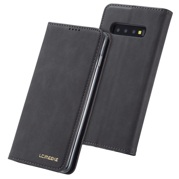 For Galaxy S10 LC.IMEEKE LC-002 Series Skin Hand Feeling PU + TPU Horizontal Flip Leather Case with Holder & Card Slot & Wallet