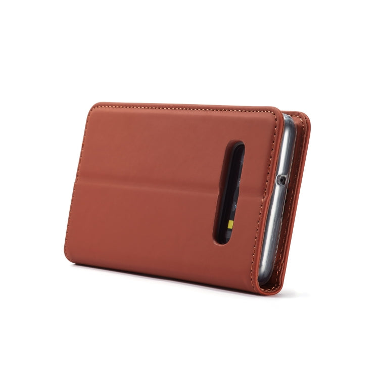 For Galaxy S10 LC.IMEEKE LC-002 Series Skin Hand Feeling PU + TPU Horizontal Flip Leather Case with Holder & Card Slot & Wallet