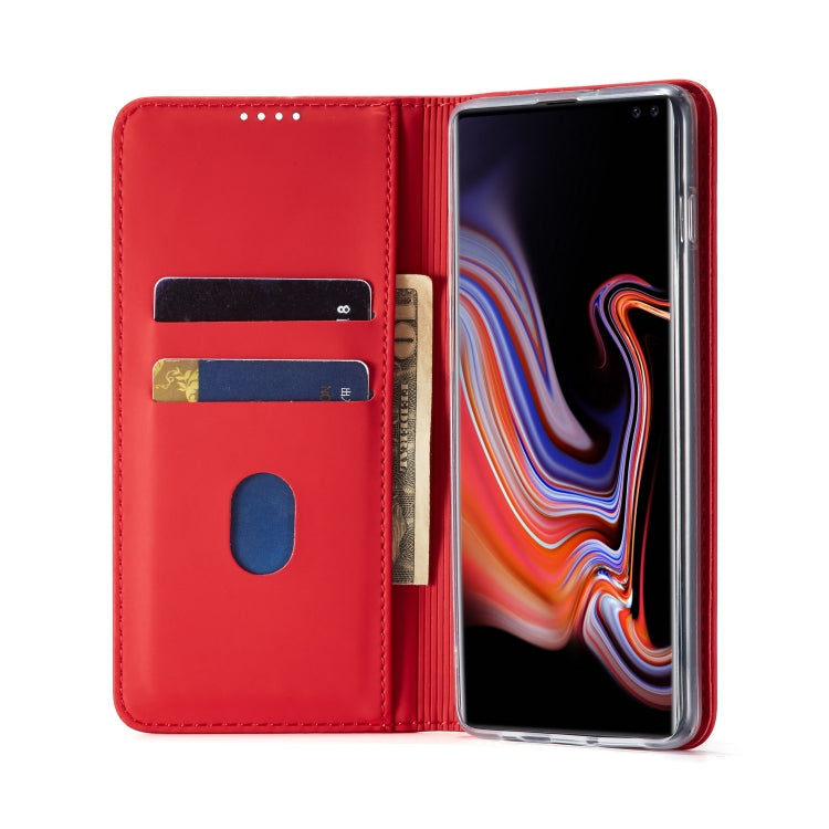 For Galaxy S10 LC.IMEEKE LC-002 Series Skin Hand Feeling PU + TPU Horizontal Flip Leather Case with Holder & Card Slot & Wallet
