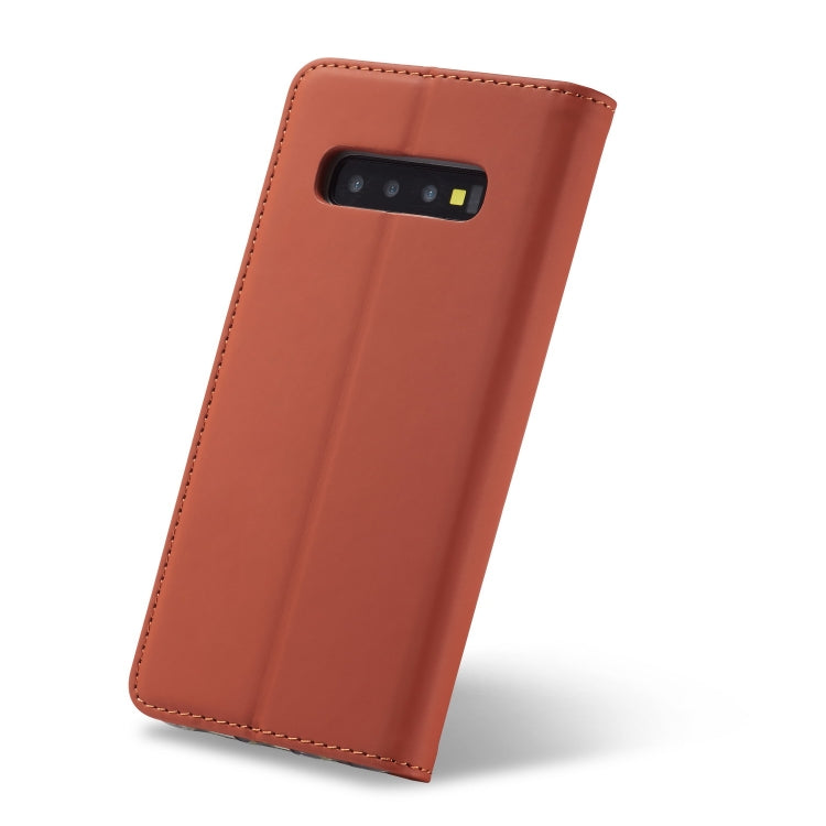 For Galaxy S10+ LC.IMEEKE LC-002 Series Skin Hand Feeling PU + TPU Horizontal Flip Leather Case with Holder & Card Slot & Wallet