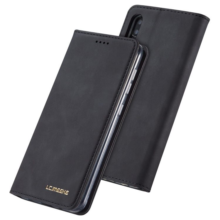 For Galaxy A10 / M10 LC.IMEEKE LC-002 Series Skin Hand Feeling PU + TPU Horizontal Flip Leather Case with Holder & Card Slot & Wallet