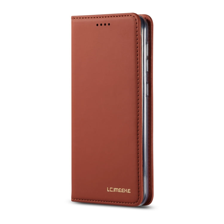 For Galaxy A10 / M10 LC.IMEEKE LC-002 Series Skin Hand Feeling PU + TPU Horizontal Flip Leather Case with Holder & Card Slot & Wallet