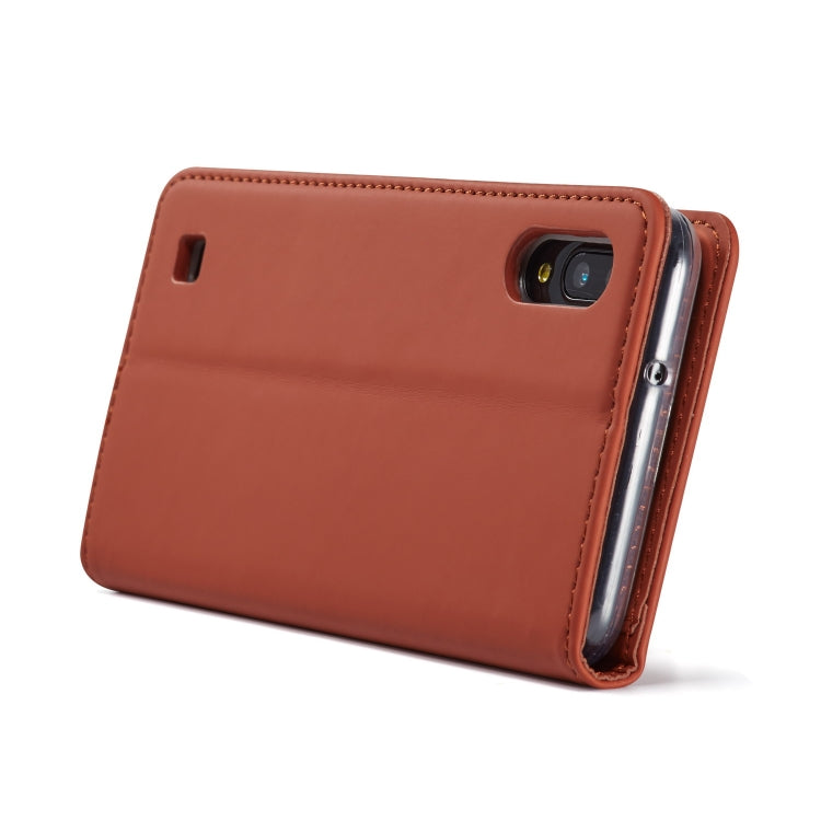 For Galaxy A10 / M10 LC.IMEEKE LC-002 Series Skin Hand Feeling PU + TPU Horizontal Flip Leather Case with Holder & Card Slot & Wallet