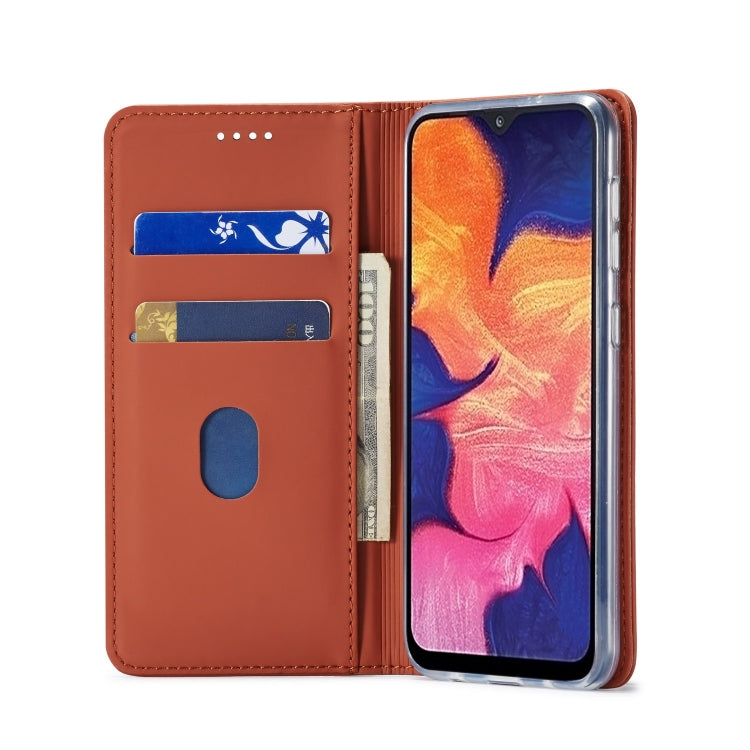 For Galaxy A10 / M10 LC.IMEEKE LC-002 Series Skin Hand Feeling PU + TPU Horizontal Flip Leather Case with Holder & Card Slot & Wallet