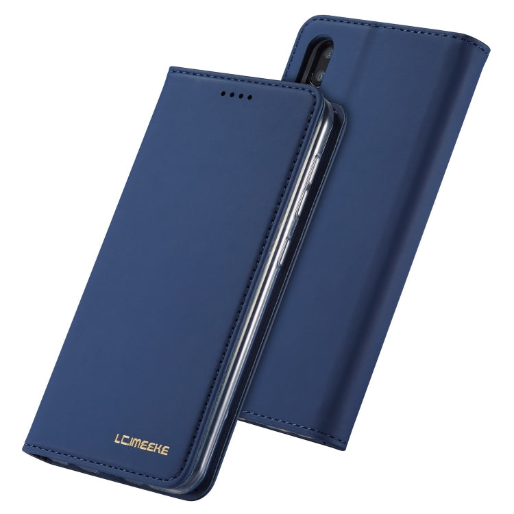 For Galaxy A10 / M10 LC.IMEEKE LC-002 Series Skin Hand Feeling PU + TPU Horizontal Flip Leather Case with Holder & Card Slot & Wallet