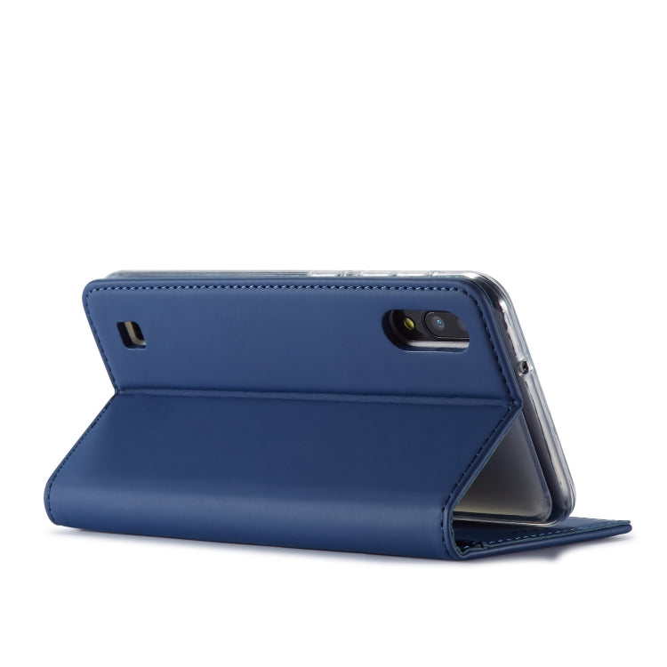 For Galaxy A10 / M10 LC.IMEEKE LC-002 Series Skin Hand Feeling PU + TPU Horizontal Flip Leather Case with Holder & Card Slot & Wallet