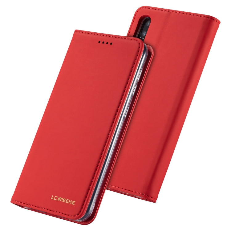 For Galaxy A10 / M10 LC.IMEEKE LC-002 Series Skin Hand Feeling PU + TPU Horizontal Flip Leather Case with Holder & Card Slot & Wallet
