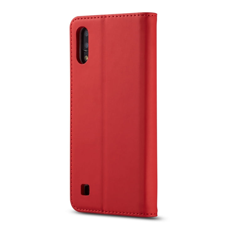 For Galaxy A10 / M10 LC.IMEEKE LC-002 Series Skin Hand Feeling PU + TPU Horizontal Flip Leather Case with Holder & Card Slot & Wallet