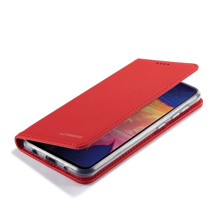 For Galaxy A10 / M10 LC.IMEEKE LC-002 Series Skin Hand Feeling PU + TPU Horizontal Flip Leather Case with Holder & Card Slot & Wallet