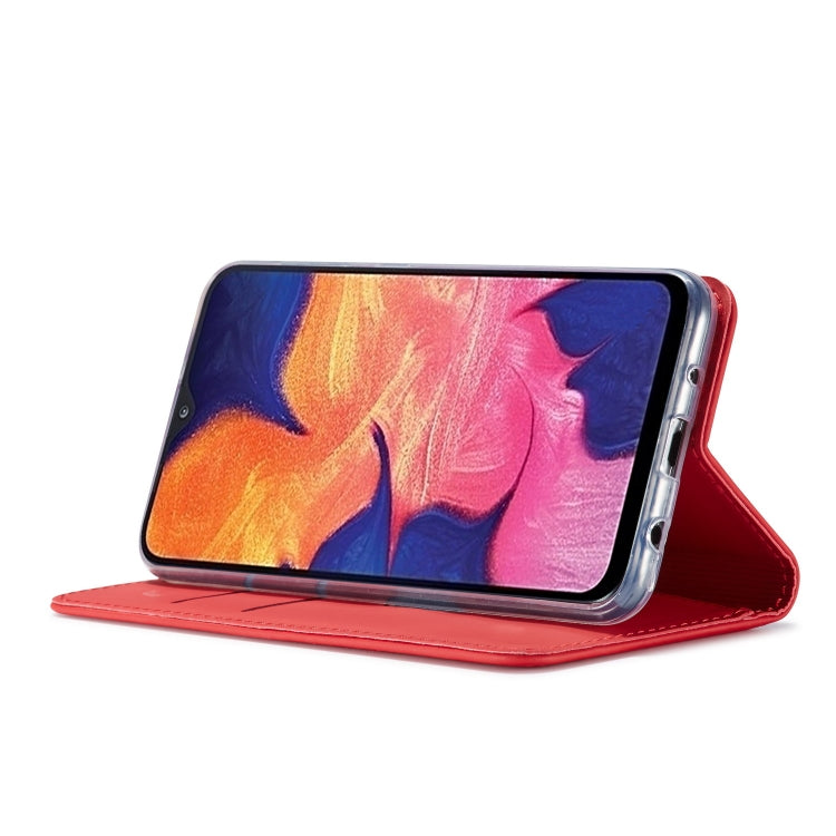 For Galaxy A10 / M10 LC.IMEEKE LC-002 Series Skin Hand Feeling PU + TPU Horizontal Flip Leather Case with Holder & Card Slot & Wallet
