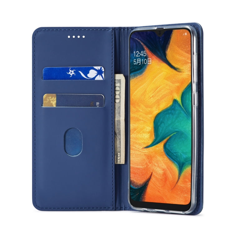 For Galaxy A20 / A30 LC.IMEEKE LC-002 Series Skin Hand Feeling PU + TPU Horizontal Flip Leather Case with Holder & Card Slot & Wallet