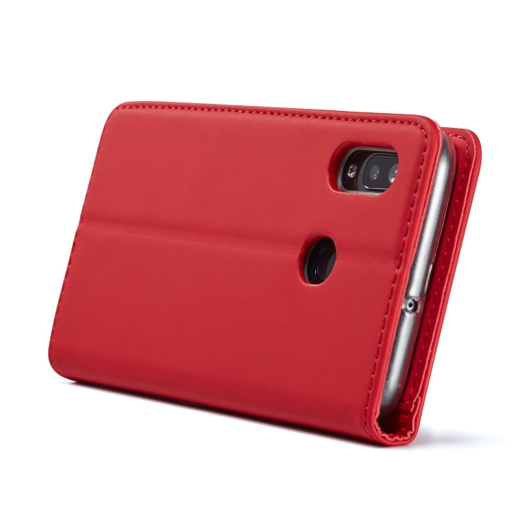For Galaxy A20 / A30 LC.IMEEKE LC-002 Series Skin Hand Feeling PU + TPU Horizontal Flip Leather Case with Holder & Card Slot & Wallet
