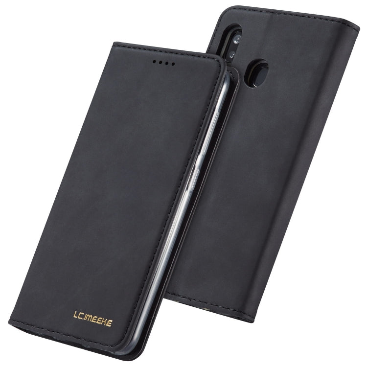 For Galaxy A40 LC.IMEEKE LC-002 Series Skin Hand Feeling PU + TPU Horizontal Flip Leather Case with Holder & Card Slot & Wallet