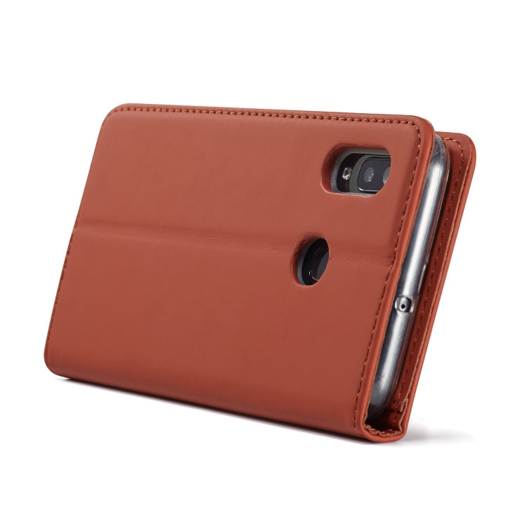 For Galaxy A40 LC.IMEEKE LC-002 Series Skin Hand Feeling PU + TPU Horizontal Flip Leather Case with Holder & Card Slot & Wallet