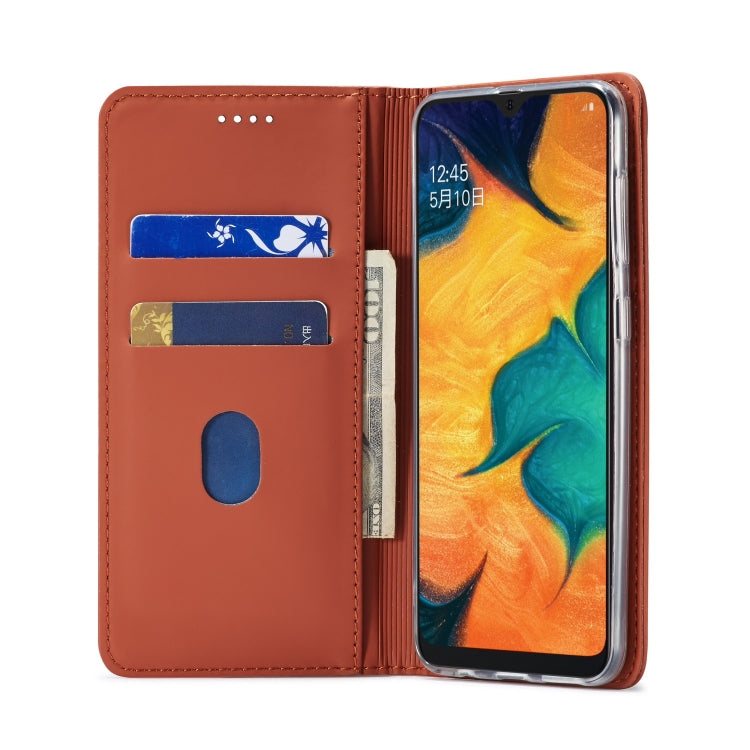 For Galaxy A40 LC.IMEEKE LC-002 Series Skin Hand Feeling PU + TPU Horizontal Flip Leather Case with Holder & Card Slot & Wallet