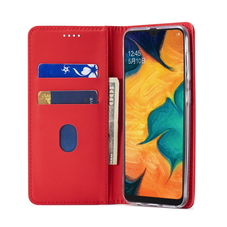 For Galaxy A40 LC.IMEEKE LC-002 Series Skin Hand Feeling PU + TPU Horizontal Flip Leather Case with Holder & Card Slot & Wallet