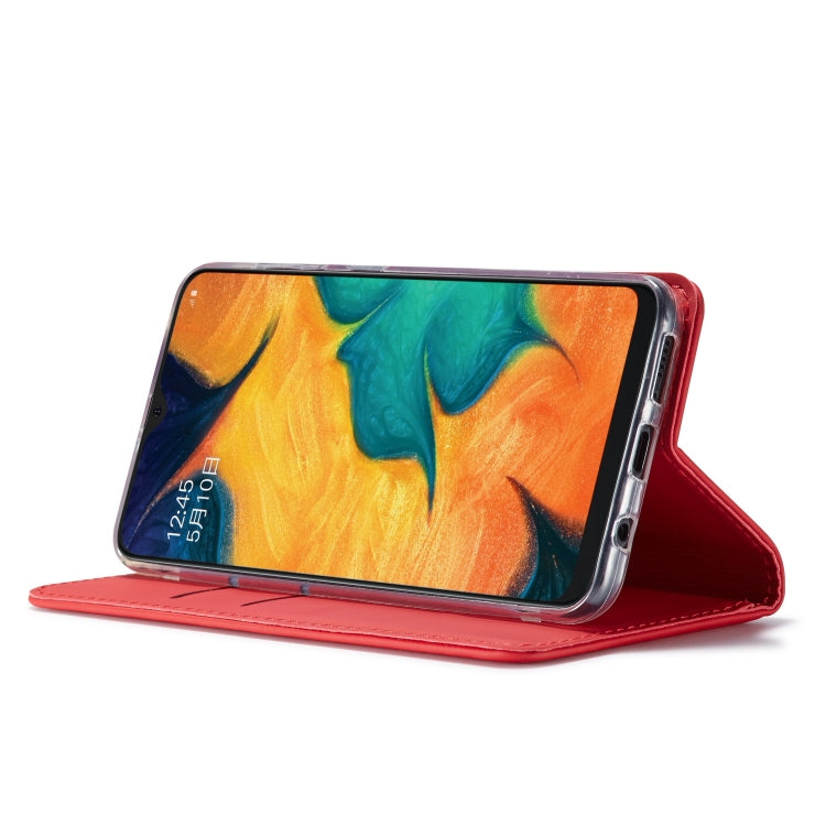 For Galaxy A40 LC.IMEEKE LC-002 Series Skin Hand Feeling PU + TPU Horizontal Flip Leather Case with Holder & Card Slot & Wallet
