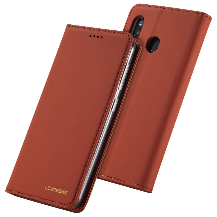 For Galaxy A20e LC.IMEEKE LC-002 Series Skin Hand Feeling PU + TPU Horizontal Flip Leather Case with Holder & Card Slot & Wallet