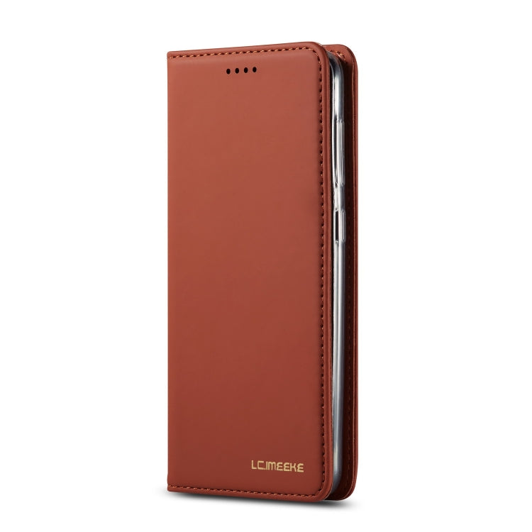 For Galaxy A20e LC.IMEEKE LC-002 Series Skin Hand Feeling PU + TPU Horizontal Flip Leather Case with Holder & Card Slot & Wallet
