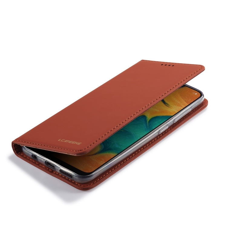For Galaxy A20e LC.IMEEKE LC-002 Series Skin Hand Feeling PU + TPU Horizontal Flip Leather Case with Holder & Card Slot & Wallet