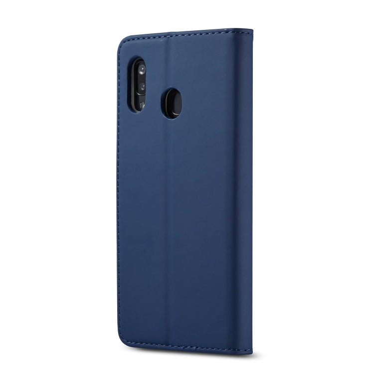 For Galaxy A20e LC.IMEEKE LC-002 Series Skin Hand Feeling PU + TPU Horizontal Flip Leather Case with Holder & Card Slot & Wallet