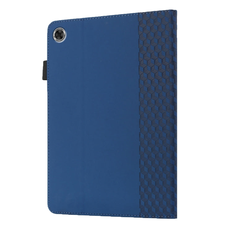 For Lenovo Tab M8 HD 8505X Rhombus Skin Feel Horizontal Flip Tablet Leather Case with Card Slots & Holder
