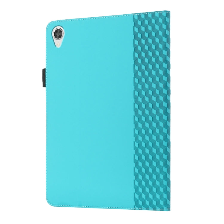 For Lenovo Tab M10 2nd TB-X306F/X306X Rhombus Skin Feel Horizontal Flip Tablet Leather Case with Card Slots & Holder