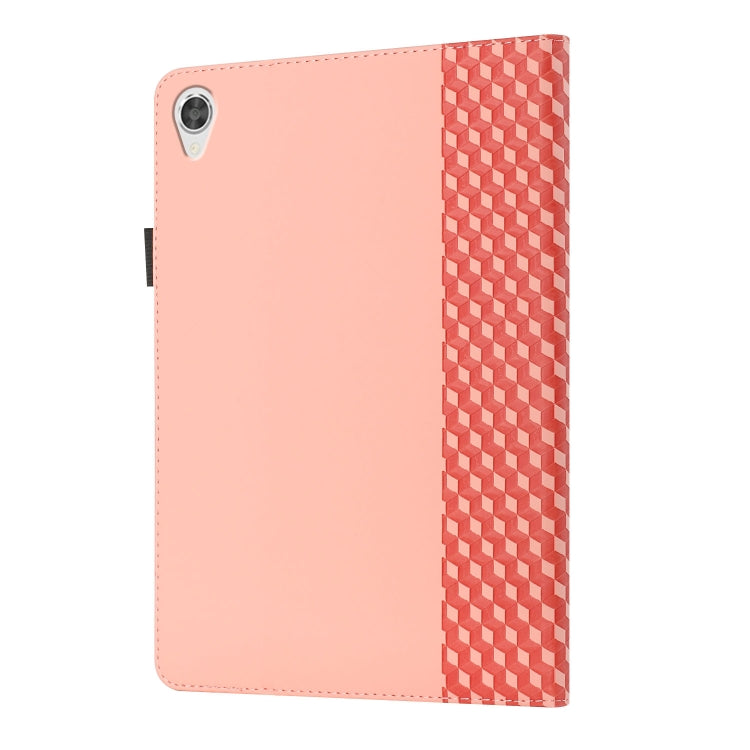 For Lenovo Tab M10 2nd TB-X306F/X306X Rhombus Skin Feel Horizontal Flip Tablet Leather Case with Card Slots & Holder