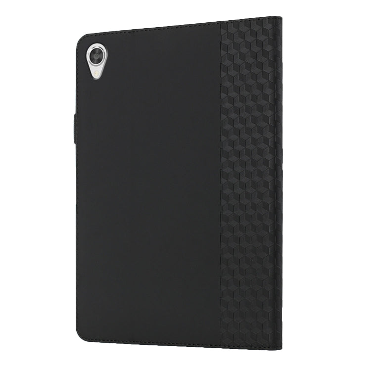 For Lenovo Tab M10 2nd TB-X306F/X306X Rhombus Skin Feel Horizontal Flip Tablet Leather Case with Card Slots & Holder