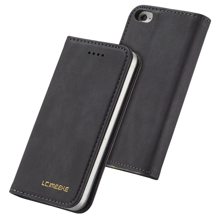 For iPhone 5 / 5s / SE LC.IMEEKE LC-002 Series Skin Hand Feeling PU + TPU Horizontal Flip Leather Case with Holder & Card Slot & Wallet