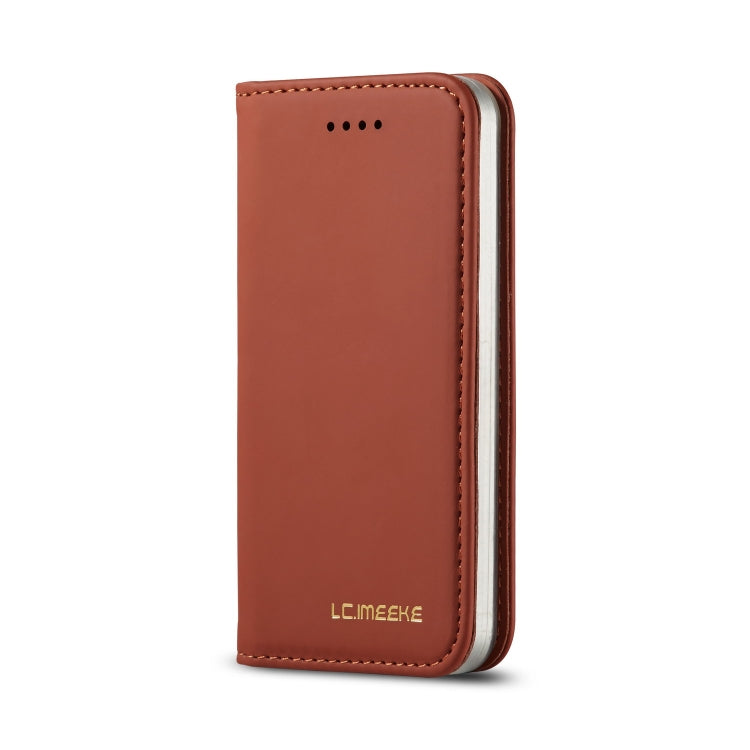 For iPhone 5 / 5s / SE LC.IMEEKE LC-002 Series Skin Hand Feeling PU + TPU Horizontal Flip Leather Case with Holder & Card Slot & Wallet