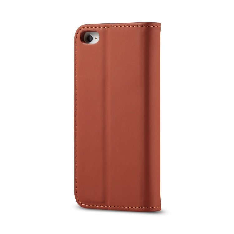 For iPhone 5 / 5s / SE LC.IMEEKE LC-002 Series Skin Hand Feeling PU + TPU Horizontal Flip Leather Case with Holder & Card Slot & Wallet