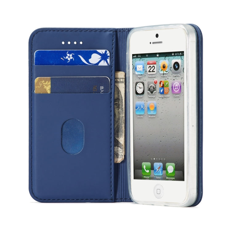 For iPhone 5 / 5s / SE LC.IMEEKE LC-002 Series Skin Hand Feeling PU + TPU Horizontal Flip Leather Case with Holder & Card Slot & Wallet