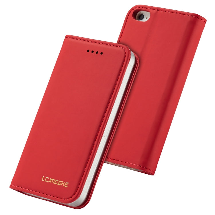 For iPhone 5 / 5s / SE LC.IMEEKE LC-002 Series Skin Hand Feeling PU + TPU Horizontal Flip Leather Case with Holder & Card Slot & Wallet