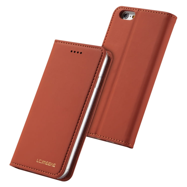 For iPhone 6 / 6s LC.IMEEKE LC-002 Series Skin Hand Feeling PU + TPU Horizontal Flip Leather Case with Holder & Card Slot & Wallet